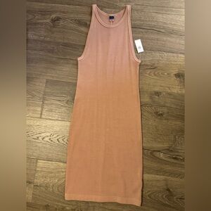 Old Navy Taupe Fitted Dress